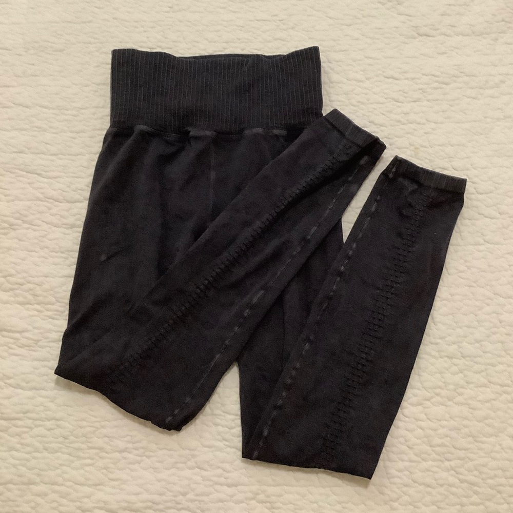 Navy distressed leggings Woman xs